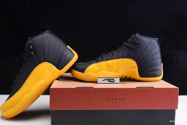 Rep Gold Retro University 12 130690-070 Air Jordan Black 0812